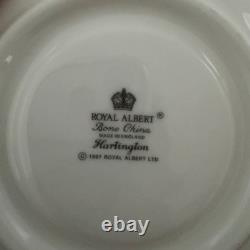 Royal Albert Hartington England Bone China 24pc Tea Set Cups Saucers Plates