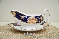 Royal Albert Heirloom Gravy Boat & Underplate Set Bone China England