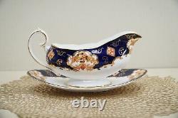 Royal Albert Heirloom Gravy Boat & Underplate Set Bone China England