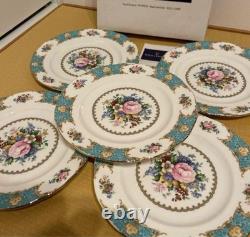 Royal Albert Lady Ascot 10.6 Plate Set 5pcs Bone China England