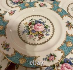 Royal Albert Lady Ascot 10.6 Plate Set 5pcs Bone China England