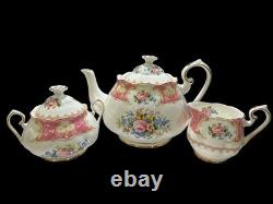 Royal Albert Lady Carlyle Bone China England 23 Piece Tea Set Unused Complete