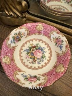 Royal Albert Lady Carlyle Dessert Fruit Bowls Set of 4 Bone China England Royal Albert Lady Carlyle Dessert Fruit Bowls Set of 4 Bone China England