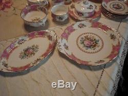 Royal Albert Lady Carlyle Lot of 34 pieces, Bone China, England, preowned/unused
