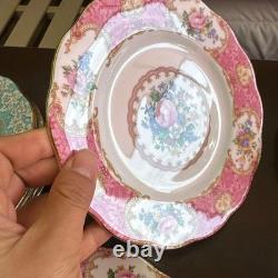 Royal Albert Lady Carlyle Round Plate Set of 6 Bone China Made in England