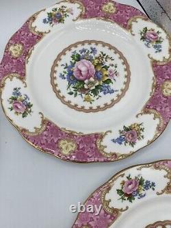 Royal Albert Lady Carlyle Salad Plates 8.25 Set Of 4 MINT