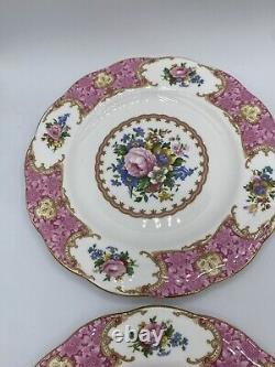 Royal Albert Lady Carlyle Salad Plates 8.25 Set Of 4 MINT