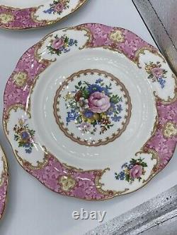 Royal Albert Lady Carlyle Salad Plates 8.25 Set Of 4 MINT