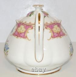 Royal Albert Lady Carlyle Teapot Creamer Sugar Bowl Set Bone China