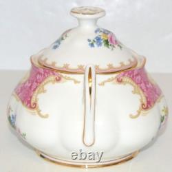 Royal Albert Lady Carlyle Teapot Creamer Sugar Bowl Set Bone China