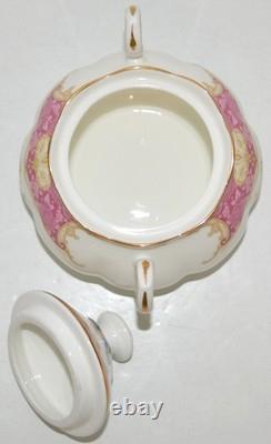 Royal Albert Lady Carlyle Teapot Creamer Sugar Bowl Set Bone China