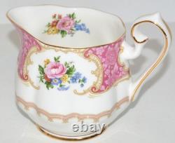 Royal Albert Lady Carlyle Teapot Creamer Sugar Bowl Set Bone China