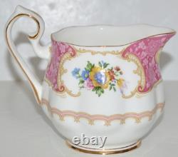 Royal Albert Lady Carlyle Teapot Creamer Sugar Bowl Set Bone China