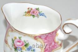 Royal Albert Lady Carlyle Teapot Creamer Sugar Bowl Set Bone China