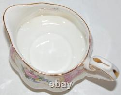 Royal Albert Lady Carlyle Teapot Creamer Sugar Bowl Set Bone China