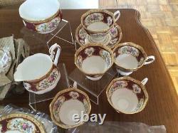 Royal Albert Lady Hamilton 21 Piece Tea Set Unused Boxed England Fine Bone China