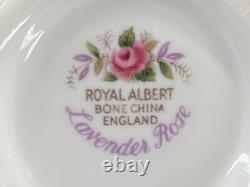 Royal Albert Lavender Rose 5 Piece Place Setting x 6 Bone China England 30 Piece
