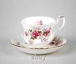 Royal Albert Lavender Rose Cups & Saucers Set of 6 Vintage Bone China England