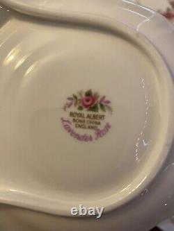 Royal Albert Lavender Rose Tennis Snack Plate England Bone China Set of 6