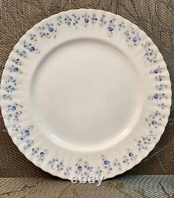 Royal Albert MEMORY LANE Blue Floral Gold Bone China England SIX 5-pc. Settings