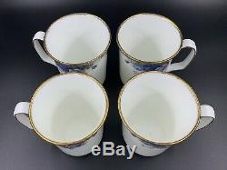 Royal Albert Moonlight Rose Coffee Mugs Set Of 4 Bone China England