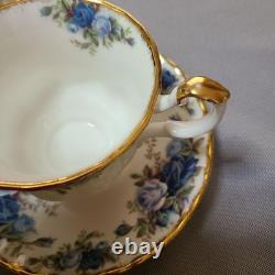 Royal Albert Moonlight Rose Cup Saucer Set of 5 Bone China England Tableware