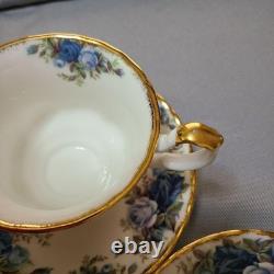 Royal Albert Moonlight Rose Cup Saucer Set of 5 Bone China England Tableware