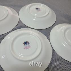 Royal Albert Moonlight Rose Cup Saucer Set of 5 Bone China England Tableware