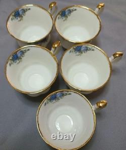 Royal Albert Moonlight Rose Cup Saucer Set of 5 Bone China England Tableware