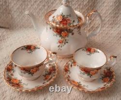 Royal Albert Old Country Roses 6 Piece Bone China Coffee Tea Set England
