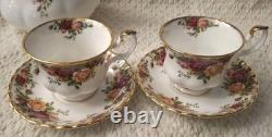 Royal Albert Old Country Roses 6 Piece Bone China Coffee Tea Set England