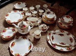 Royal Albert Old Country Roses 7 Piece Place Setting Bone China England