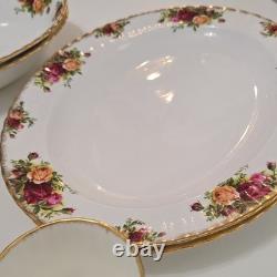 Royal Albert Old Country Roses Bone China Dinner Set England 1962, 87 pieces