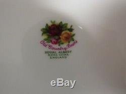 Royal Albert Old Country Roses Bone China Set of 8 Dinner Plates England