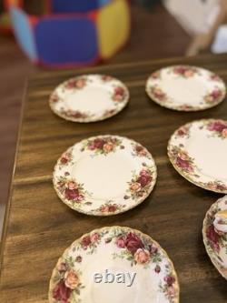Royal Albert Old Country Roses Bone China Tea Cup & Saucer Set 23 pieces