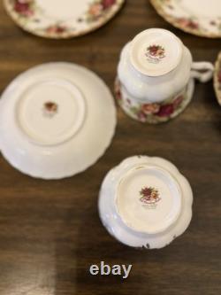Royal Albert Old Country Roses Bone China Tea Cup & Saucer Set 23 pieces