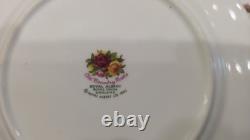 Royal Albert Old Country Roses Dessert Plates Set of 12 Bone China Vintage