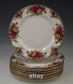Royal Albert Old Country Roses Set Of 10 Salad Plates 8 New Made In England