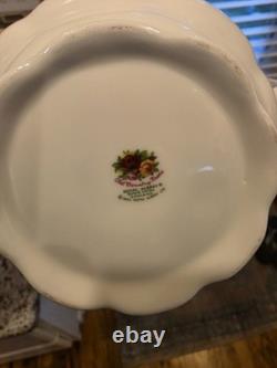 Royal Albert Old Country Roses Teapot Sugar Creamer Set Bone China England