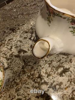 Royal Albert Old Country Roses Teapot Sugar Creamer Set Bone China England