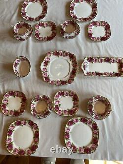 Royal Albert- Old English Rose- 19 Piece Set, Bone China FREE Priority Shipping