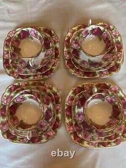 Royal Albert- Old English Rose- 19 Piece Set, Bone China FREE Priority Shipping