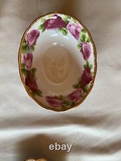 Royal Albert- Old English Rose- 19 Piece Set, Bone China FREE Priority Shipping