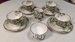 Royal Albert Orange Blossom Bone China 17 Piece Collection Set Vintage