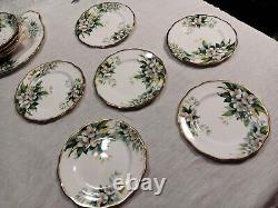 Royal Albert Orange Blossom Bone China 17 Piece Collection Set Vintage