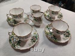 Royal Albert Orange Blossom Bone China 17 Piece Collection Set Vintage