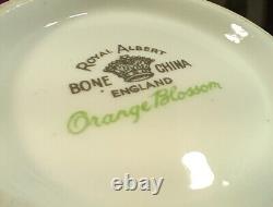 Royal Albert Orange Blossom Bone China 17 Piece Collection Set Vintage