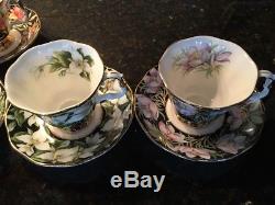 Royal Albert Provincial Flowers Cup & Saucer Set of 5 England Bone China