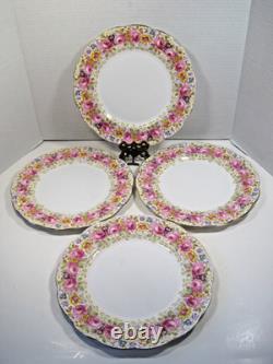 Royal Albert Serena Bone China Set Of 4 Dinner Plates 10 England
