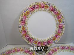 Royal Albert Serena Bone China Set Of 4 Dinner Plates 10 England
